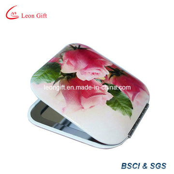 Hot Sale Printing Flower Square Makeup Mirror